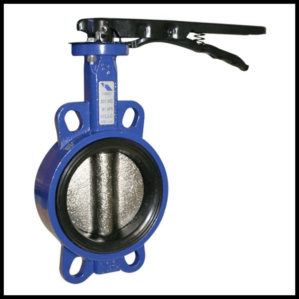 Multi-flange Wafer Pattern Butterfly Valve  Nickel Plated Ductile Iron Disc  LV9901